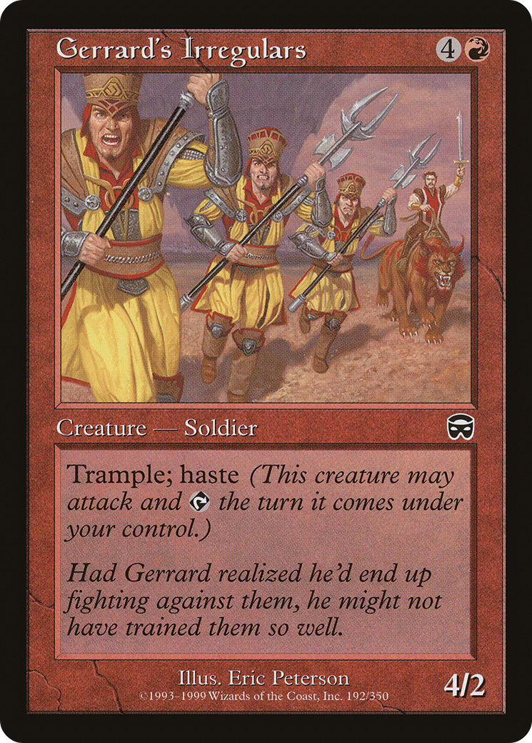 MAGIC: THE GATHERING  - Gerrard's Irregulars (MMQ-192) - Mercadian Masques Foil