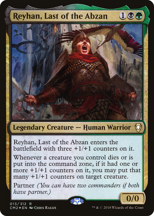 MAGIC: THE GATHERING  - Reyhan, Last of the Abzan (CM2-013) - Commander Anthology Volume II Foil