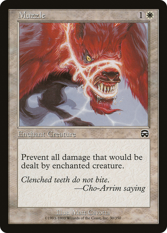 MAGIC: THE GATHERING  - Muzzle (MMQ-030) - Mercadian Masques Foil
