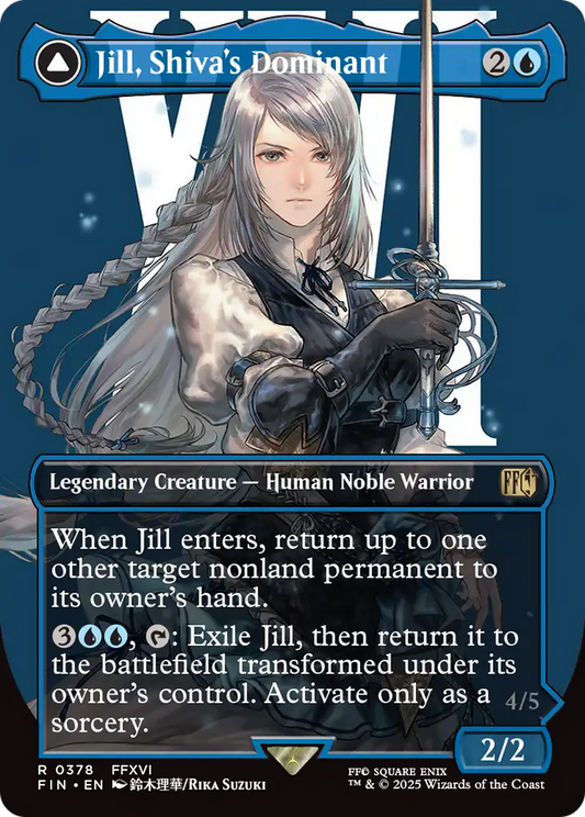 MAGIC: THE GATHERING  - Jill, Shiva's Dominant (Borderless) (FIN-378) - FINAL FANTASY: (enchantment)
