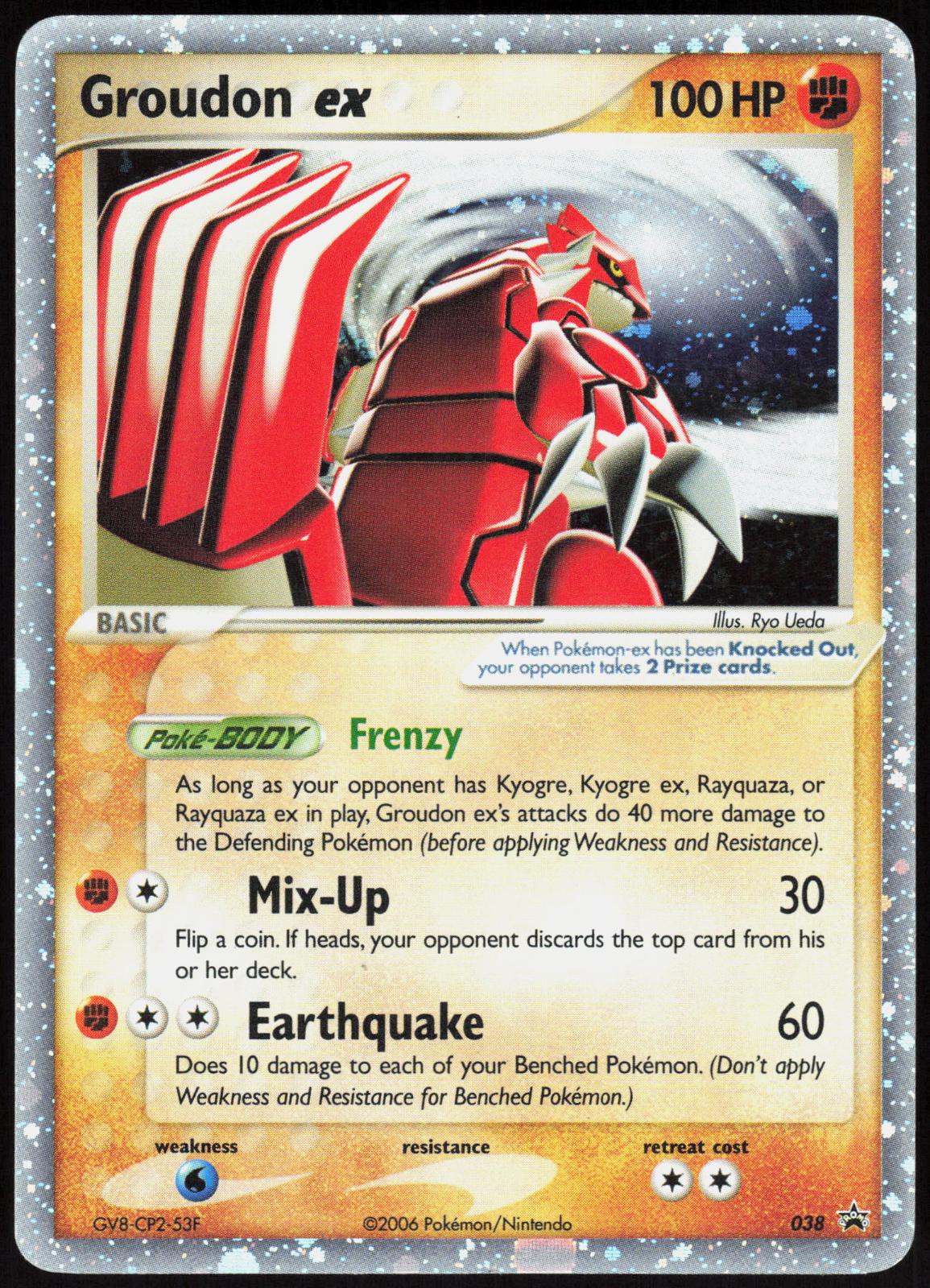 GROUDON EX 038 NINTENDO BLACK STAR PROMOS POKEMON PROMO HOLO MP