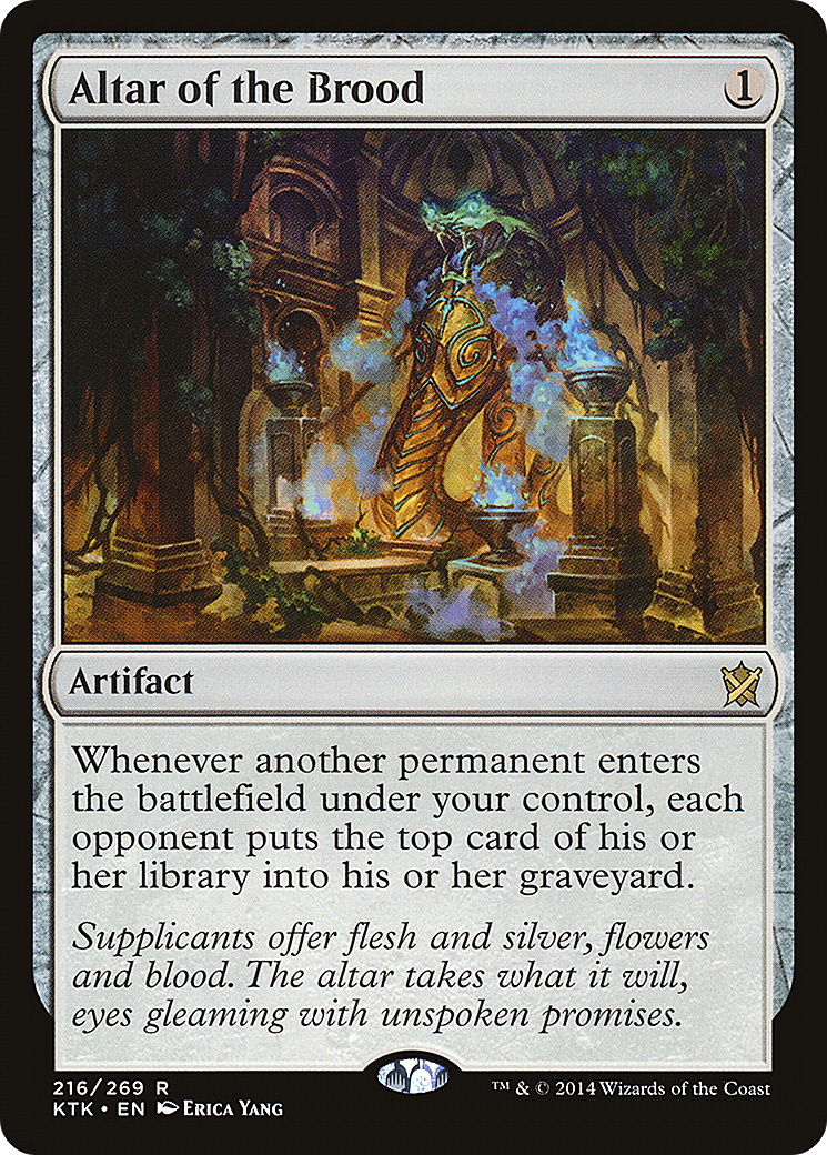 MAGIC: THE GATHERING  - Altar of the Brood (KTK-216) - Khans of Tarkir Foil
