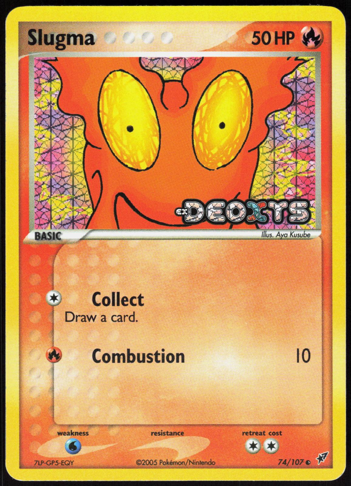 SLUGMA 74/107 DEOXYS POKEMON COMMON REVERSE HOLO LP