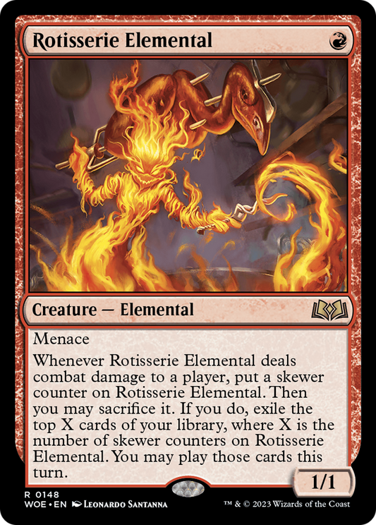MAGIC: THE GATHERING  - Rotisserie Elemental (WOE-148) - Wilds of Eldraine Foil