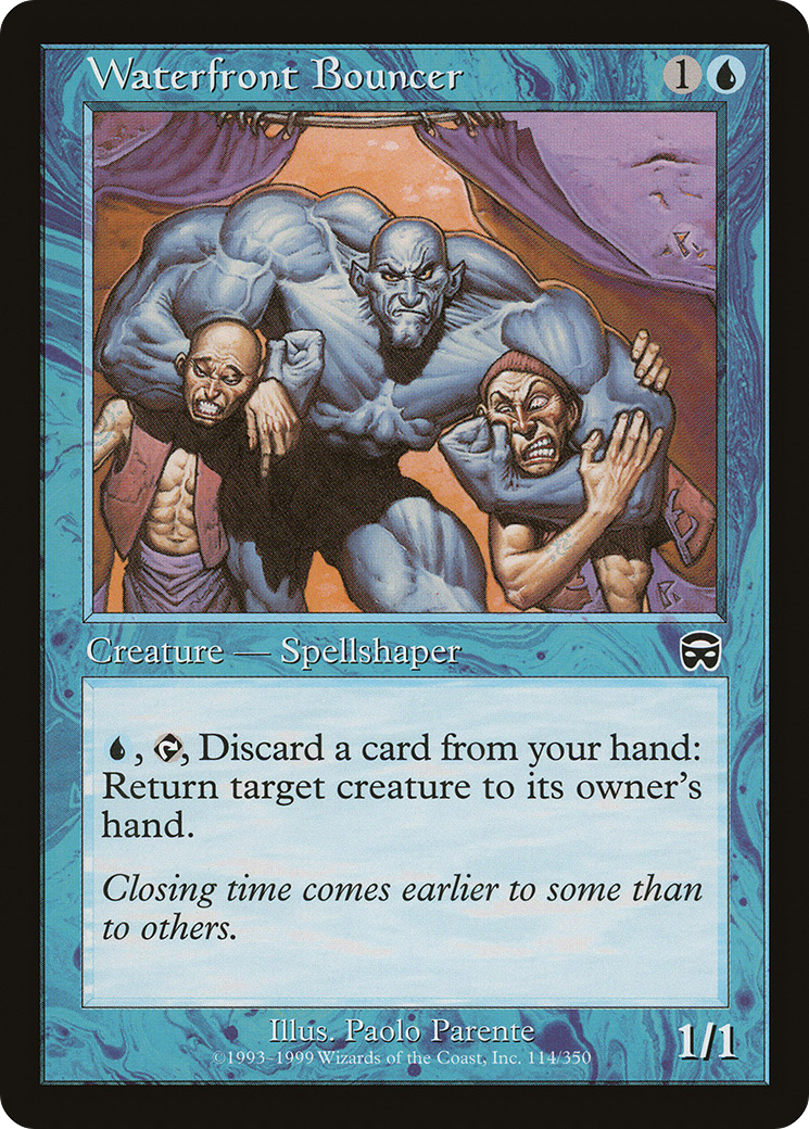 MAGIC: THE GATHERING  - Waterfront Bouncer (MMQ-114) - Mercadian Masques