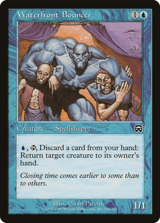 MAGIC: THE GATHERING  - Waterfront Bouncer (MMQ-114) - Mercadian Masques