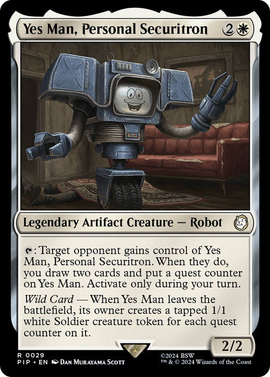 MAGIC: THE GATHERING  - Yes Man, Personal Securitron (PIP-029) - Fallout Foil