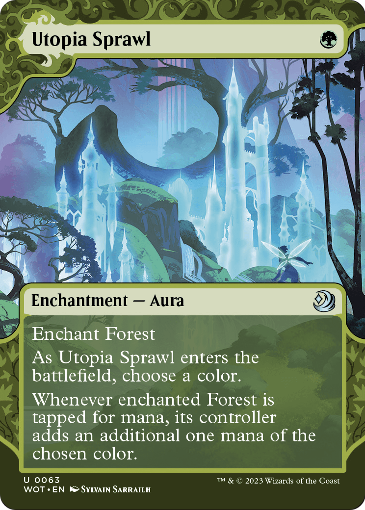 MAGIC: THE GATHERING  - Utopia Sprawl (WOT-063) - Wilds of Eldraine: Enchanting Tales: (Showcase) (Borderless)