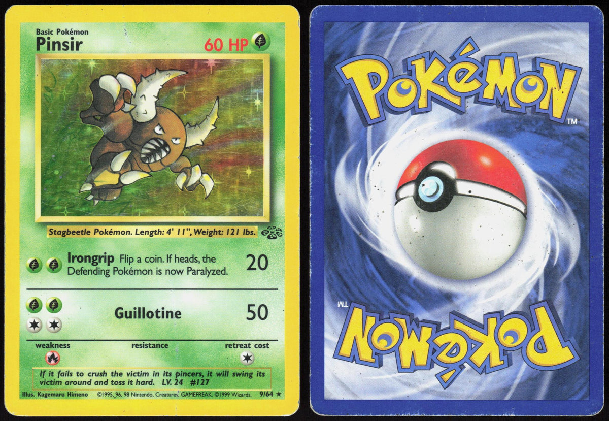 PINSIR 9/64 JUNGLE POKEMON RARE UNLIMITED HOLO HP