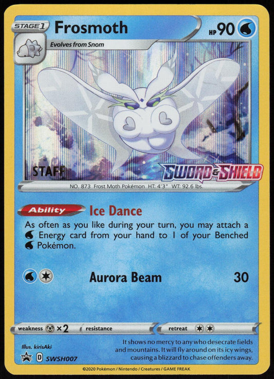 FROSMOTH (PRERELEASE) [STAFF] SWSH007 SWORD & SHIELD PROMO POKEMON PROMO HOLO NM