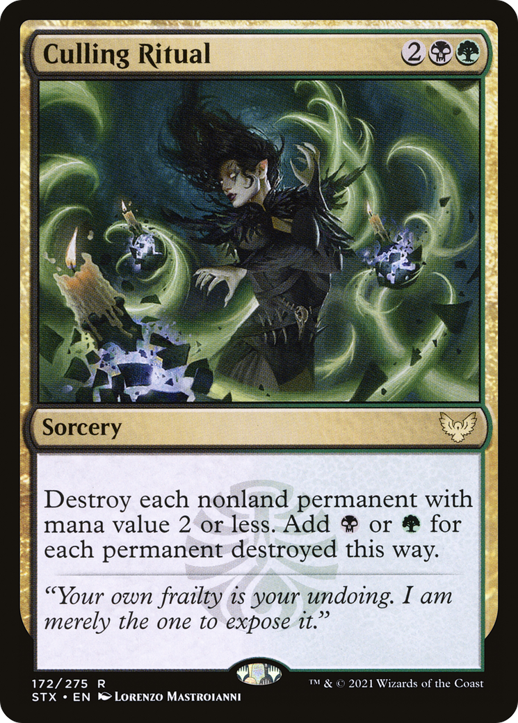 MAGIC: THE GATHERING  - Culling Ritual (STX-172) - Strixhaven: School of Mages Foil
