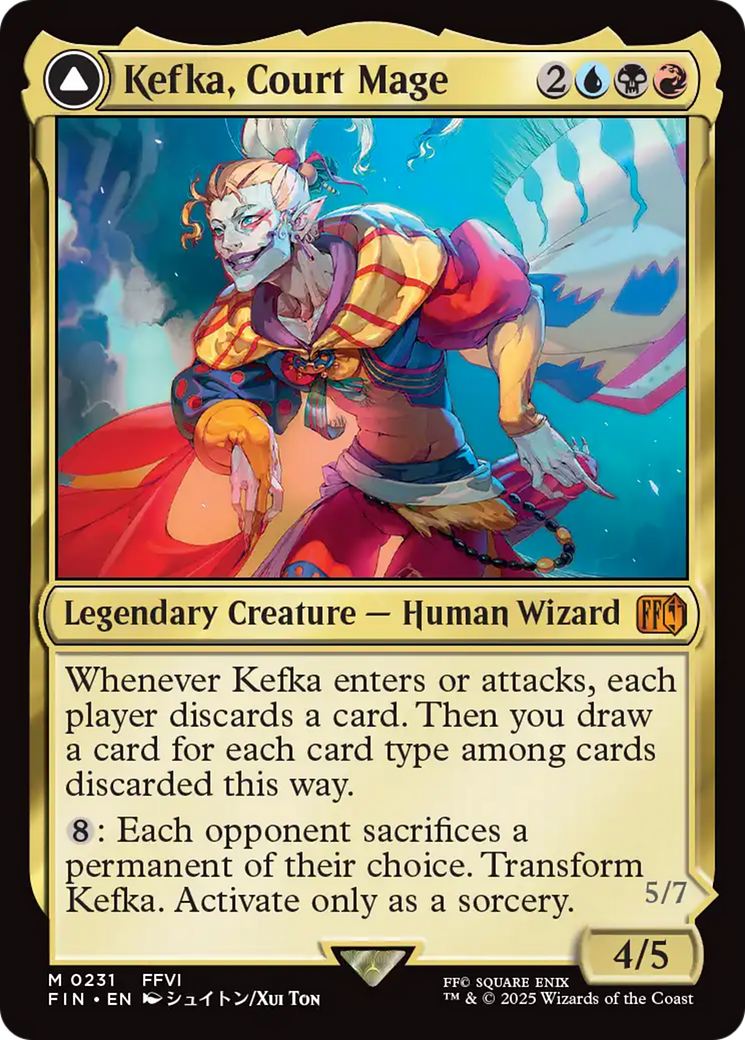 MAGIC: THE GATHERING  - Kefka, Court Mage (FIN-231) - FINAL FANTASY
