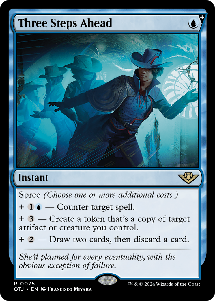 MAGIC: THE GATHERING  - Three Steps Ahead (OTJ-075) - Outlaws of Thunder Junction: (spree)