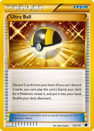 POKEMON TCG - Ultra Ball 122 Plasma Freeze - Secret Rare