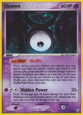 POKEMON TCG - Unown (V)/115 Unseen Forces - Holo Rare