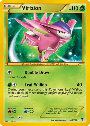 POKEMON TCG - Virizion (Secret) 103 Plasma Blast - Secret Rare
