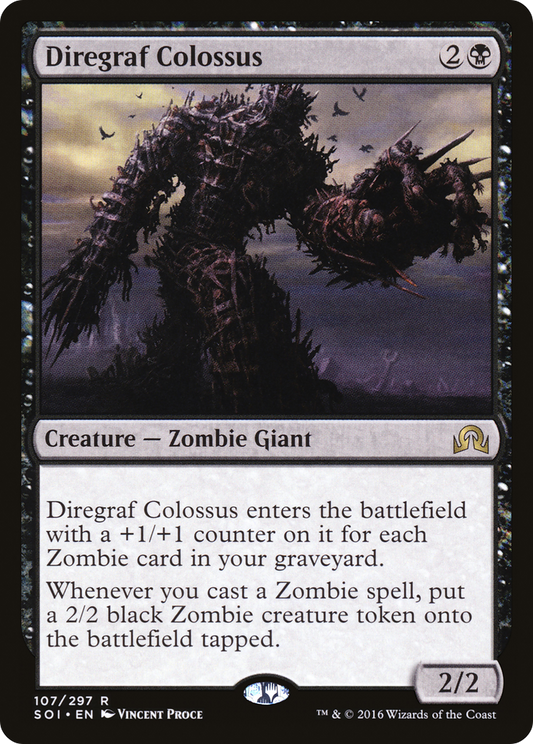MAGIC: THE GATHERING  - Diregraf Colossus (SOI-107) - Shadows over Innistrad Foil