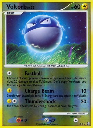 POKEMON TCG - Voltorb (Shiny) SH3 Stormfront - Shiny Holo Rare