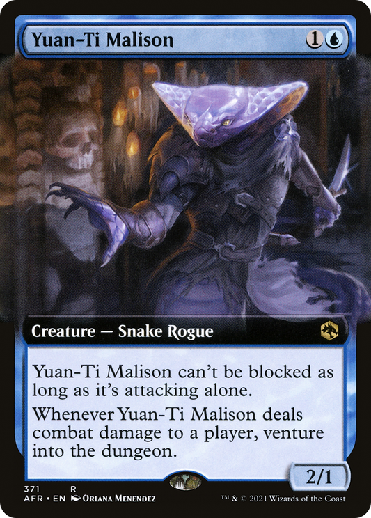 MAGIC: THE GATHERING  - Yuan-Ti Malison (Extended Art) (AFR-371) - Adventures in the Forgotten Realms: (Extended Art)