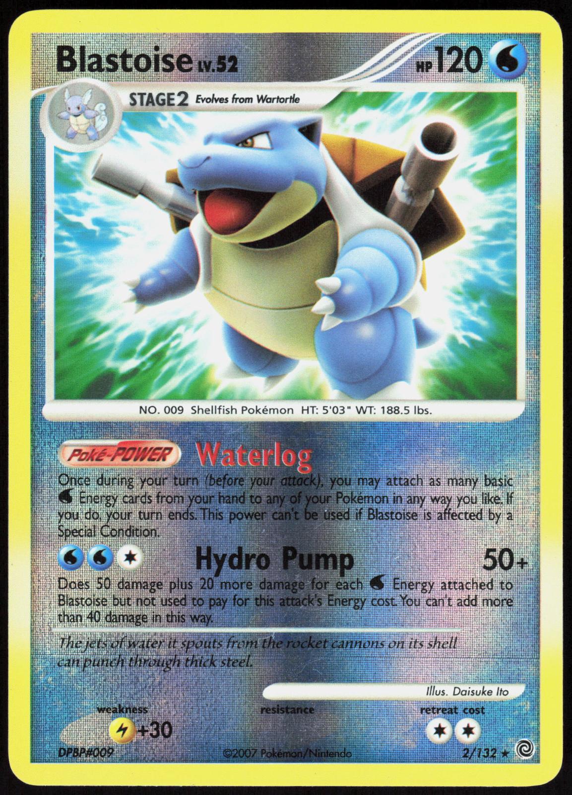BLASTOISE 2/132 SECRET WONDERS POKEMON RARE REVERSE HOLO LP