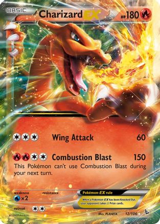 POKEMON TCG - Charizard EX (12) 012 XY  Flashfire - Ultra Rare