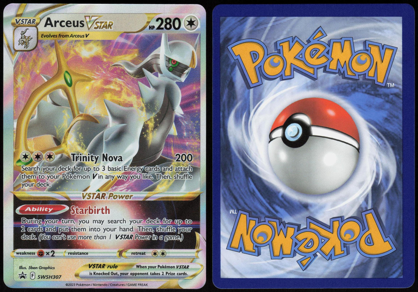 ARCEUS VSTAR SWSH307 SWORD & SHIELD PROMO POKEMON PROMO HOLO NM