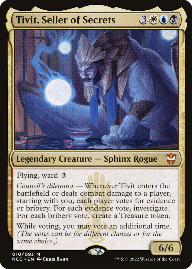 MAGIC: THE GATHERING  - Tivit, Seller of Secrets (NCC-010) - New Capenna Commander Foil