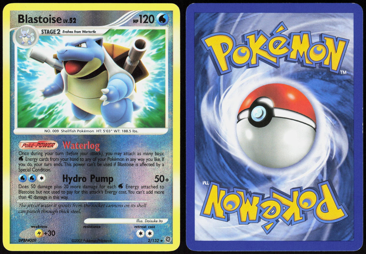 BLASTOISE 2/132 SECRET WONDERS POKEMON RARE REVERSE HOLO LP