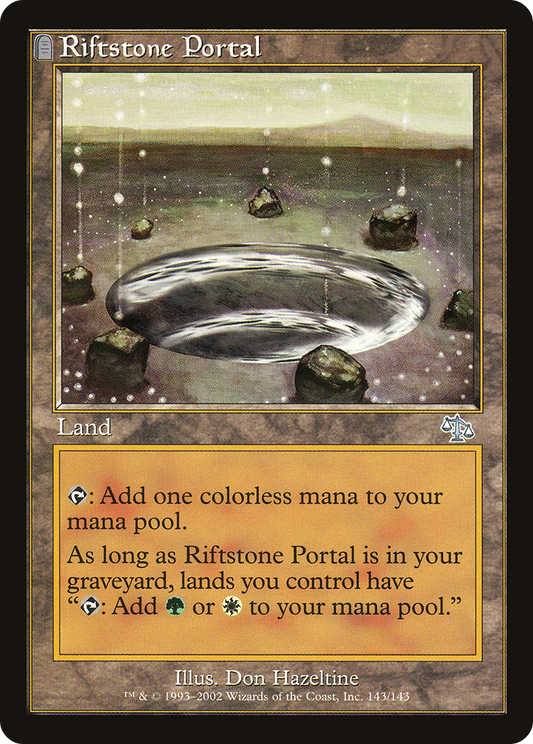 MAGIC: THE GATHERING  - Riftstone Portal (JUD-143) - Judgment: (tombstone) Foil