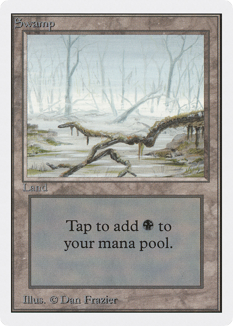 MAGIC: THE GATHERING  - Swamp (A) (2ED-294) - Unlimited Edition