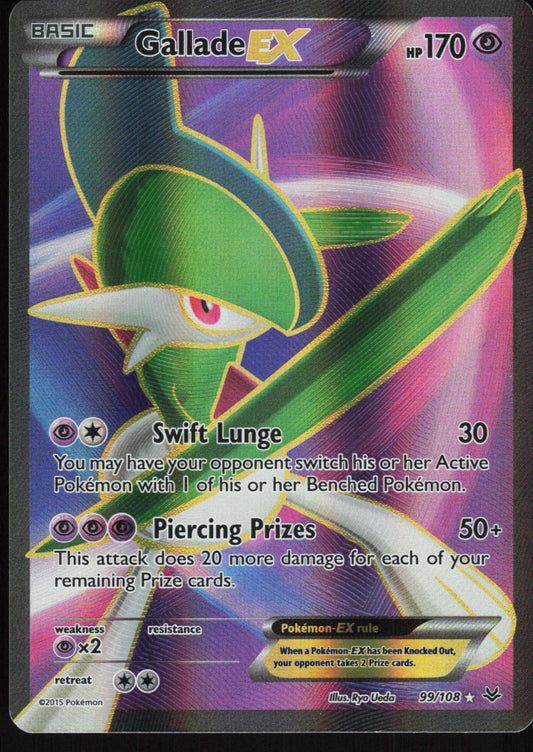 GALLADE EX 99/108 ROARING SKIES POKEMON ULTRA RARE HOLO LP