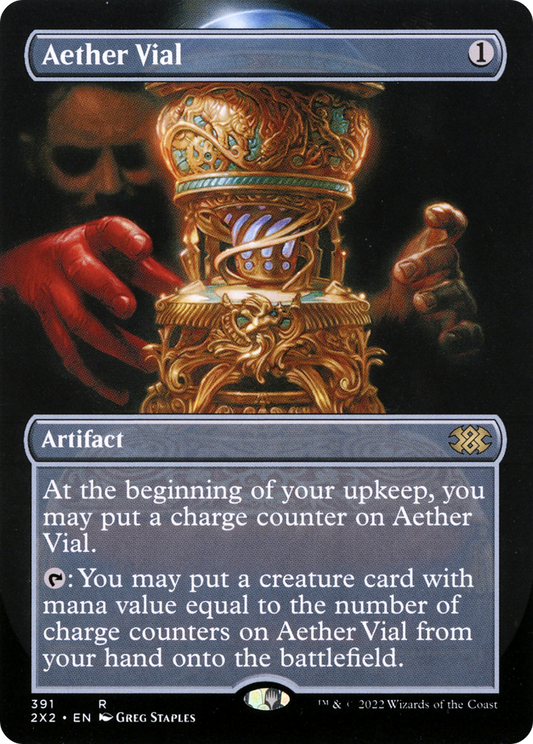 MAGIC: THE GATHERING  - Aether Vial (Borderless) (2X2-391) - Double Masters 2022 Foil