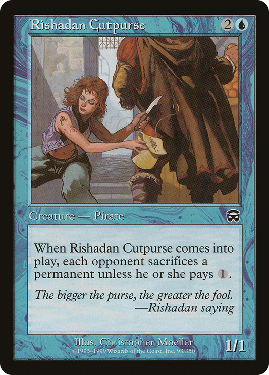 MAGIC: THE GATHERING  - Rishadan Cutpurse (MMQ-093) - Mercadian Masques Foil