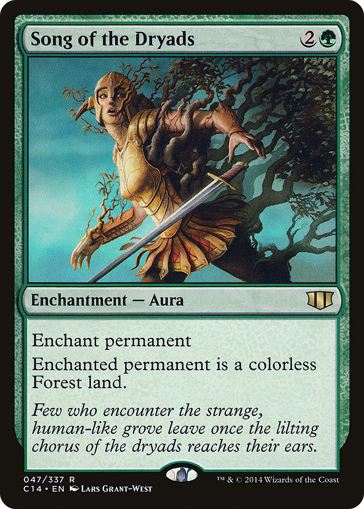 MAGIC: THE GATHERING  - Song of the Dryads (C14-047) - Commander 2014