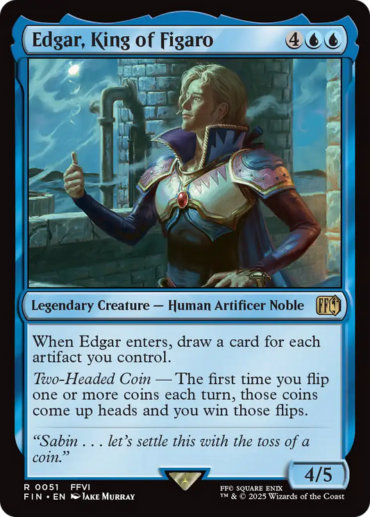MAGIC: THE GATHERING  - Edgar, King of Figaro (FIN-051) - FINAL FANTASY
