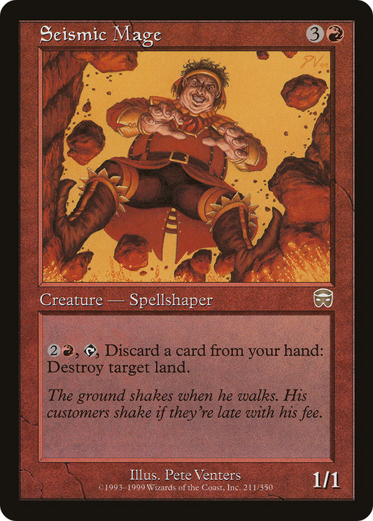 MAGIC: THE GATHERING  - Seismic Mage (MMQ-211) - Mercadian Masques