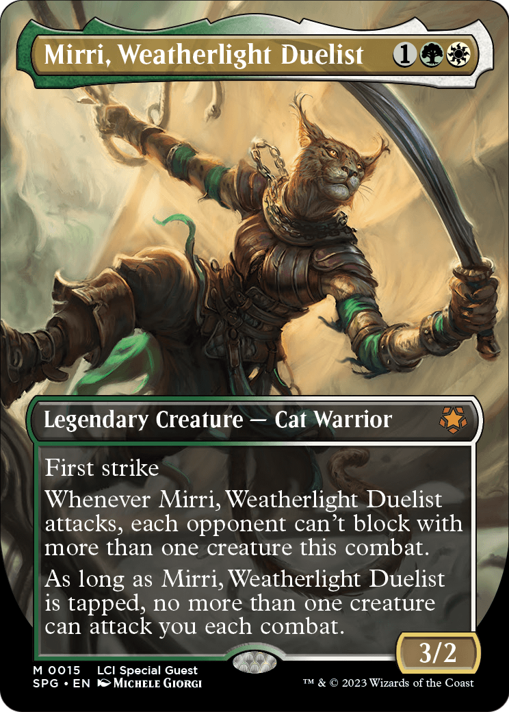 MAGIC: THE GATHERING  - Mirri, Weatherlight Duelist (Borderless) (SPG-015) - Special Guests Foil