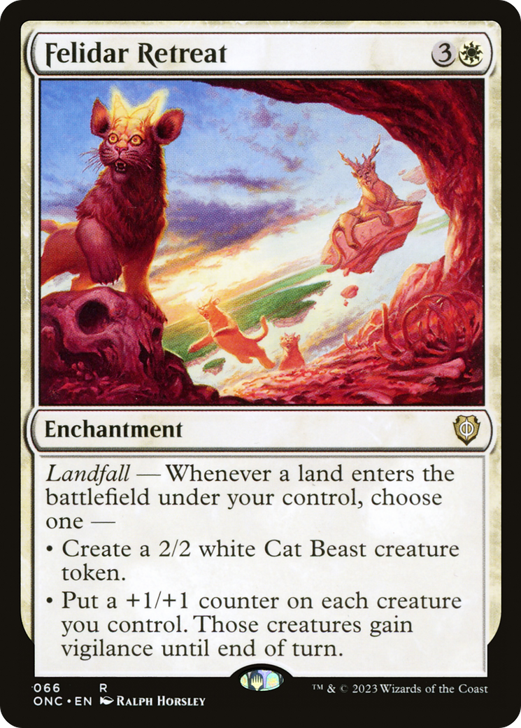 MAGIC: THE GATHERING  - Felidar Retreat (ONC-066) - Phyrexia: All Will Be One Commander