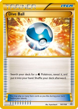 POKEMON TCG - Dive Ball (161 Secret Rare) 161/160 XY  Primal Clash - Secret Rare
