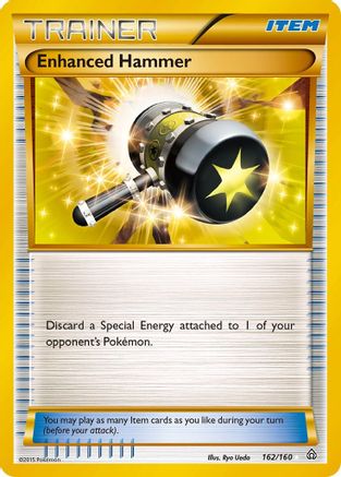 POKEMON TCG - Enhanced Hammer (162 Secret Rare) 162 XY  Primal Clash - Secret Rare