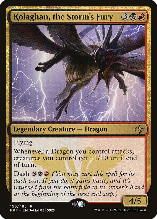 MAGIC: THE GATHERING  - Kolaghan, the Storm's Fury (FRF-155) - Fate Reforged Foil