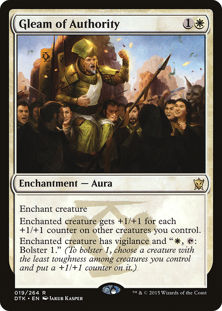 MAGIC: THE GATHERING  - Gleam of Authority (DTK-019) - Dragons of Tarkir