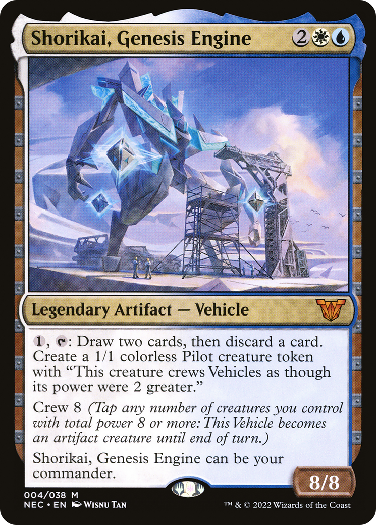 MAGIC: THE GATHERING  - Shorikai, Genesis Engine (NEC-004) - Neon Dynasty Commander Foil