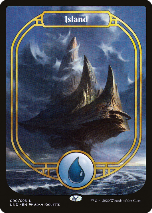 MAGIC: THE GATHERING  - Island (Full Art) (UND-090) - Unsanctioned