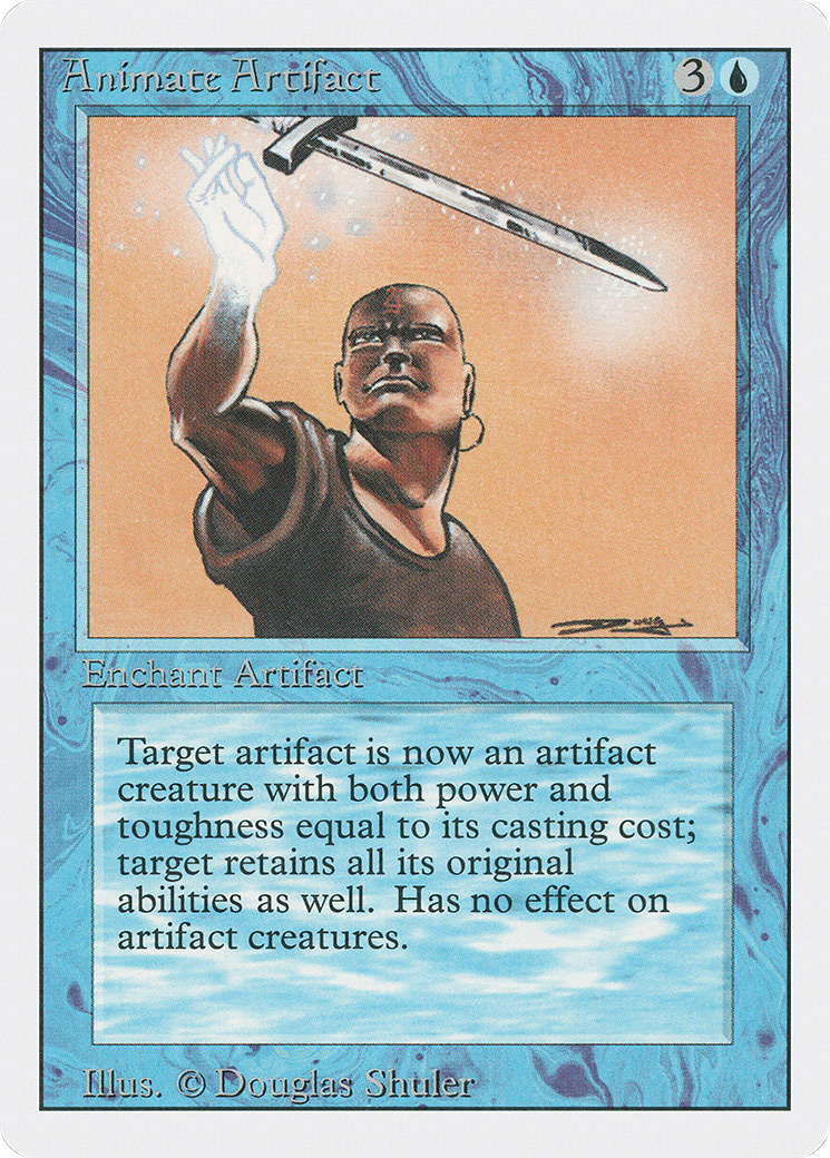 MAGIC: THE GATHERING  - Animate Artifact (3ED-048) - Revised Edition