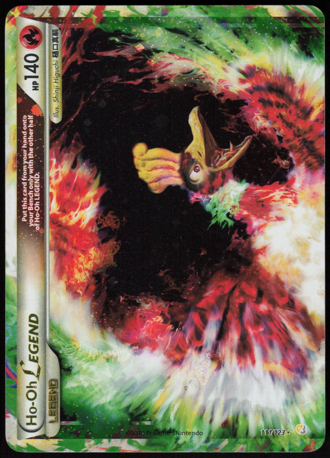 HO-OH LEGEND 111/123 HEARTGOLD & SOULSILVER POKEMON LEGEND HOLO LP