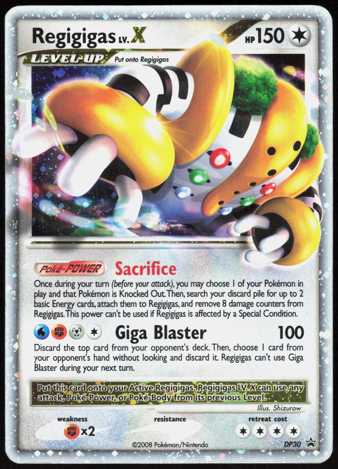 REGIGIGAS LV.X DP30 DIAMOND AND PEARL PROMOS POKEMON PROMO HOLO MP