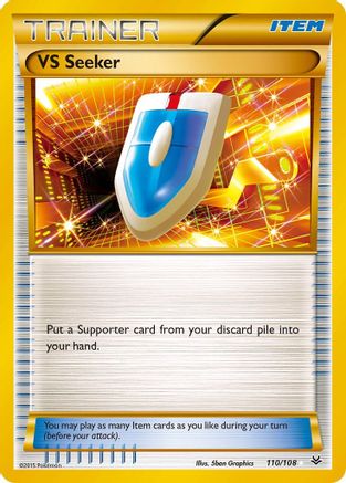 POKEMON TCG - VS Seeker 110/108 XY  Roaring Skies - Secret Rare
