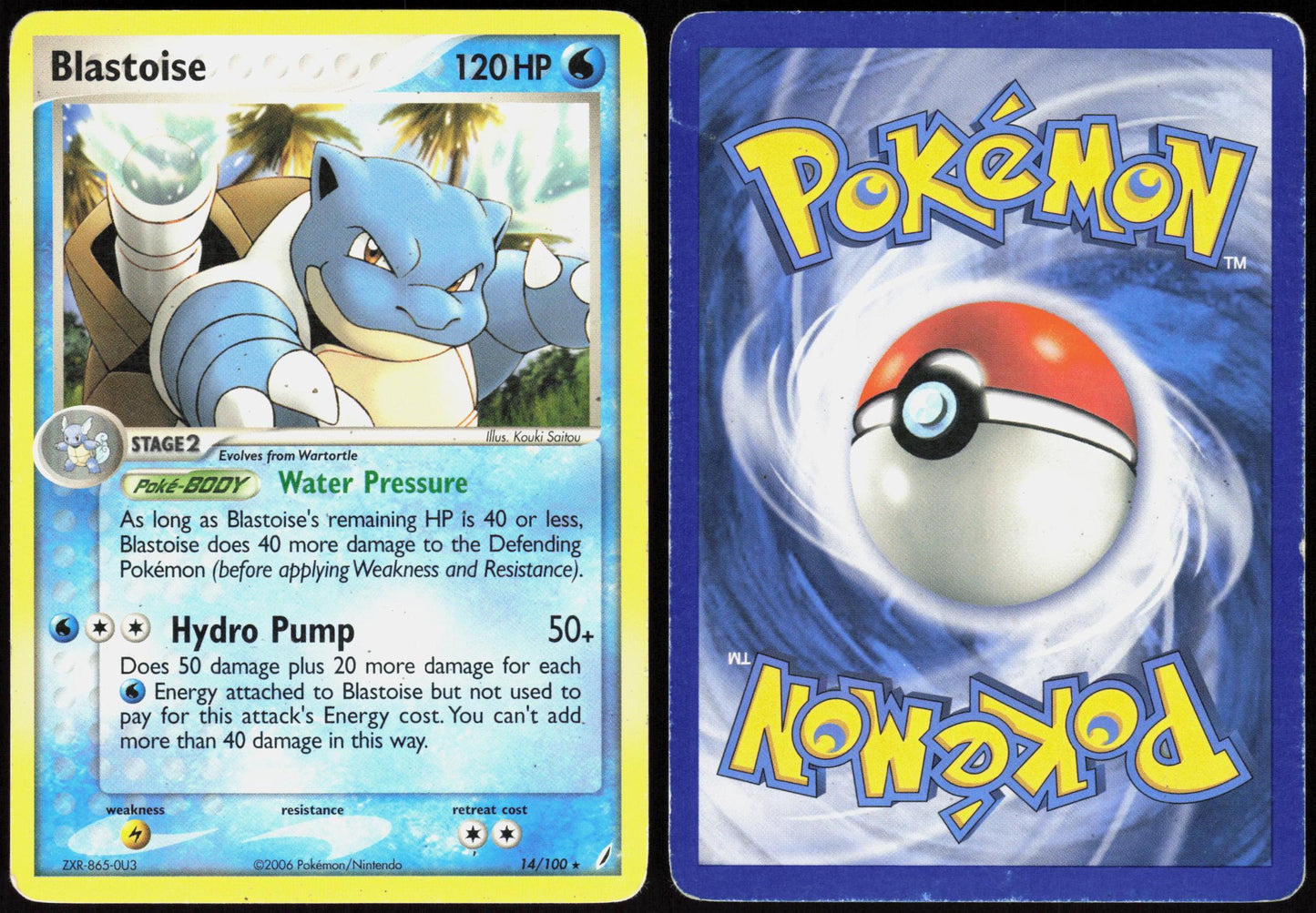 BLASTOISE (EX CRYSTAL GUARDIANS) 14/100 DECK EXCLUSIVES POKEMON HOLO RARE HP