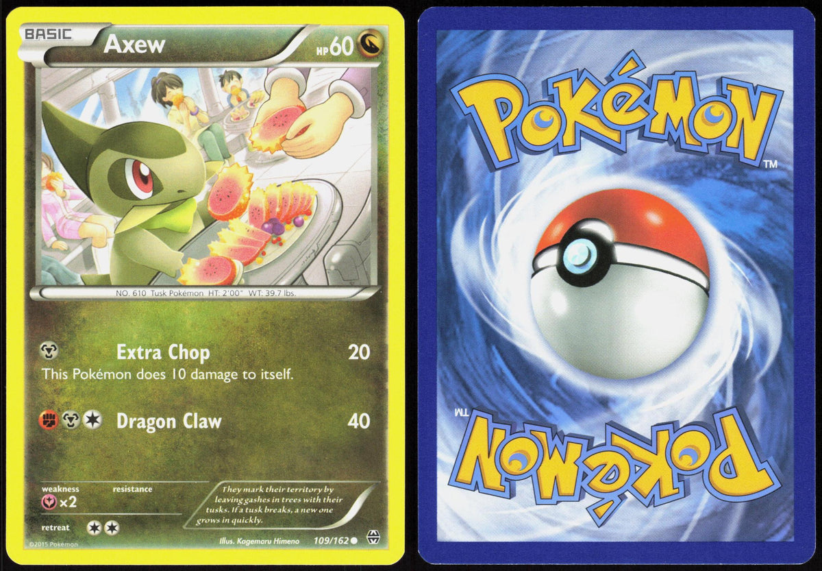 AXEW 109/162 BREAKTHROUGH POKEMON COMMON LP